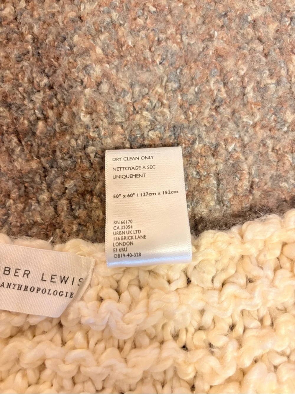 Amber Lewis for Anthropologie Amboy Knit Throw Blanket